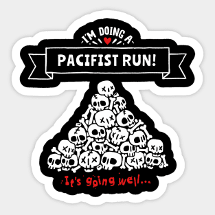 Pacifist Run Sticker